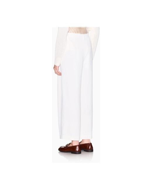 ARMANI EXCHANGE White Wide Trousers