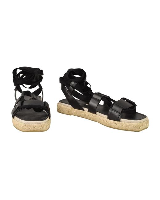 Max Mara Black Flat Sandals