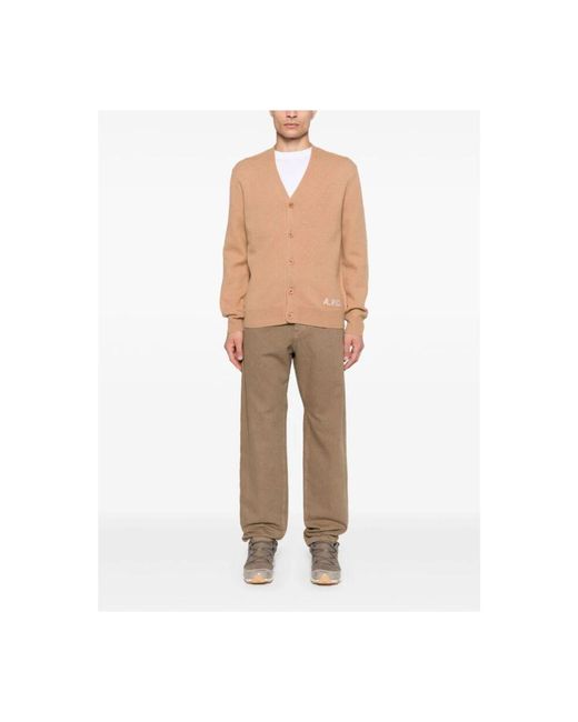 A.P.C. Natural Cardigans for men