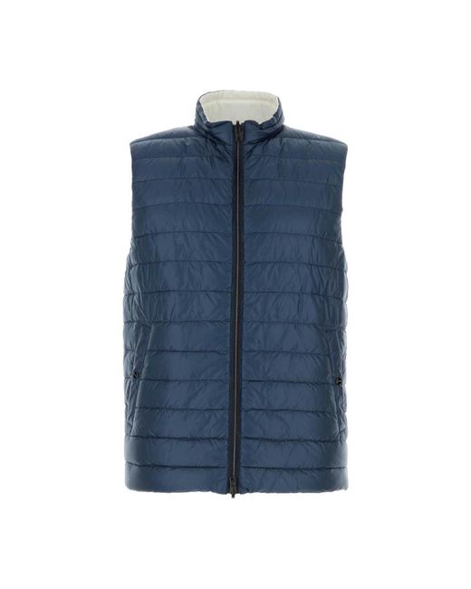Herno Jassen ,Blauw ,Nylon Omkeerbaar Nylon Donsjack in het Blue voor heren