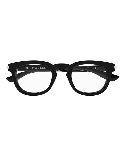 McQueen Black Glasses for men