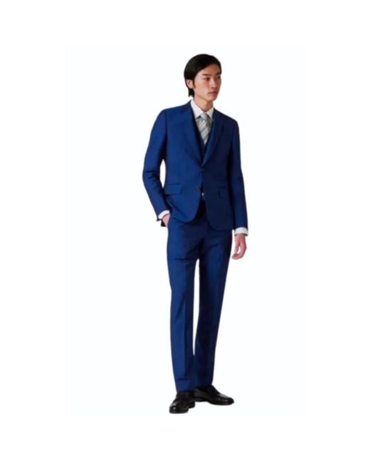 Paul Smith Blue Single Breasted Suits for men