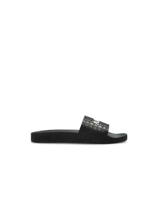 Amiri Black Sliders for men