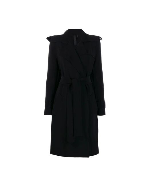 Norma Kamali Black Belted Coats
