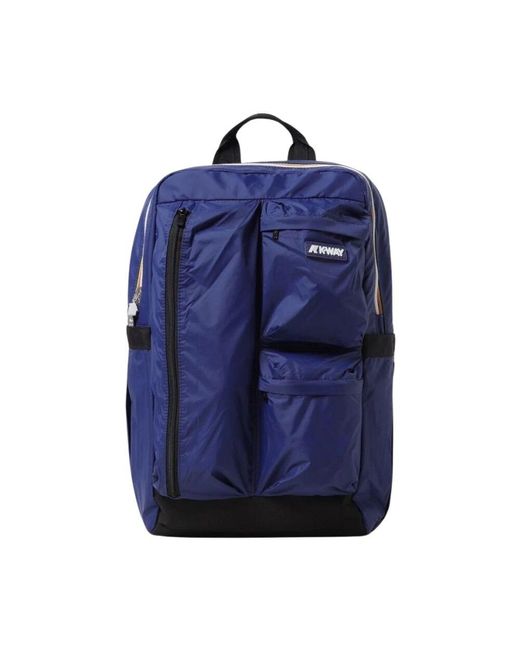 K-Way Blauer Moderner Rucksack Mit Mehreren Fächern in Blue für Herren