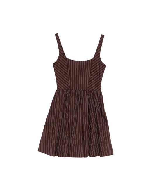 Patrizia Pepe Brown Short Dresses