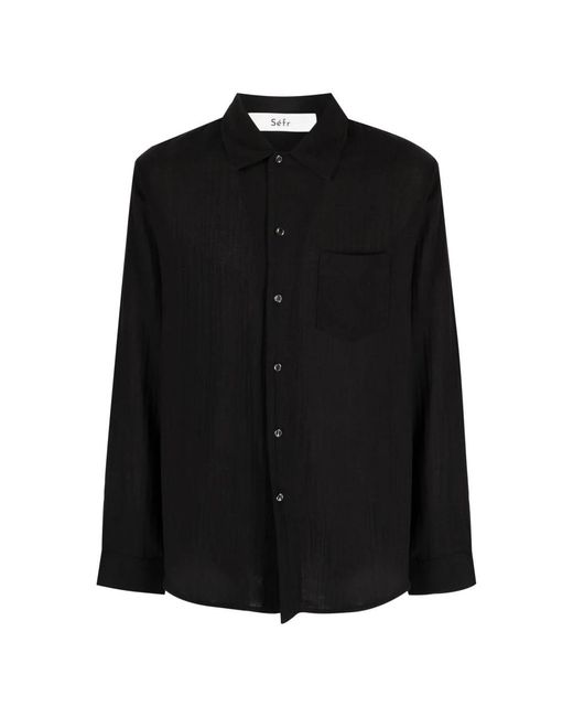 Séfr Black Casual Shirts for men