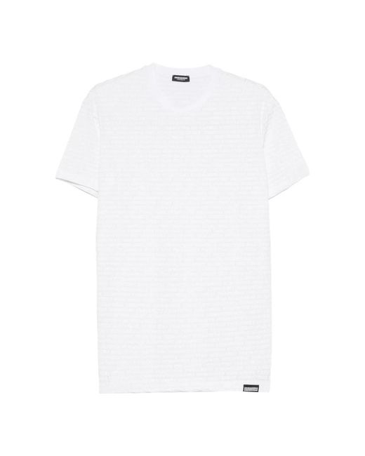 DSquared² Tops ,Wit ,T-Shirt in het White voor heren