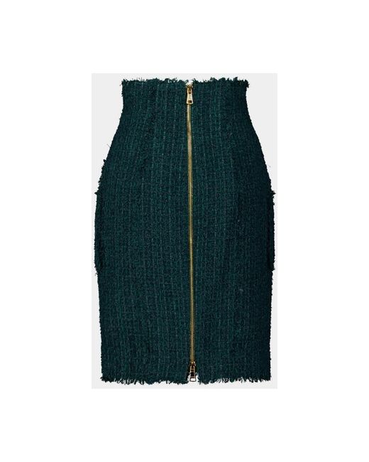 Pencil Skirts Balmain en coloris Green