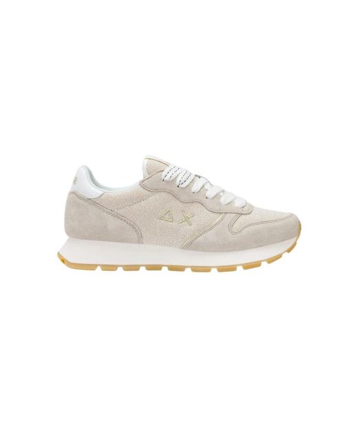 Sun 68 White Sneakers