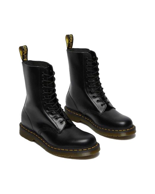 Dr. Martens Black 1490 High Boots Smooth 46 for men