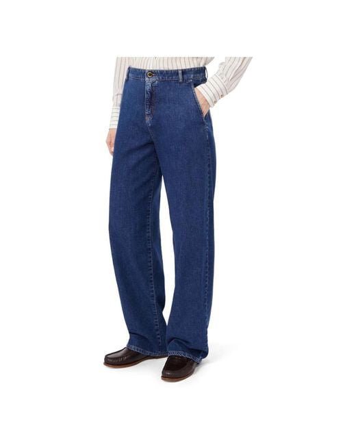 Max Mara Blue Wide Jeans