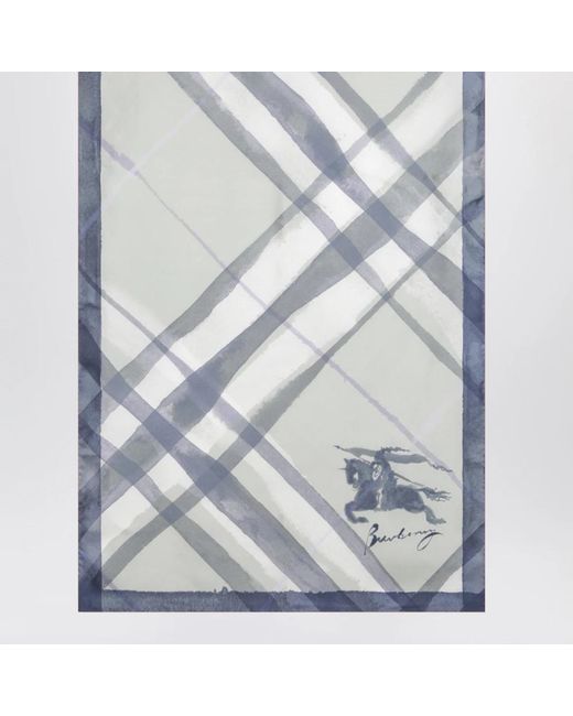 Burberry Blue Silk Scarves