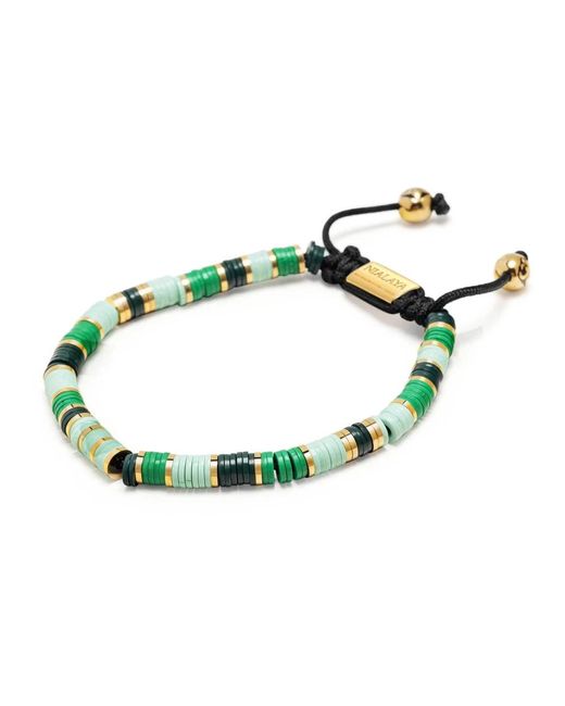 Nialaya Green Bracelets for men