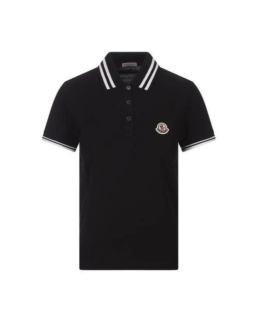 Moncler Black Polo Shirts