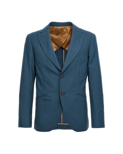 Maurizio Miri Blue Blazers for men