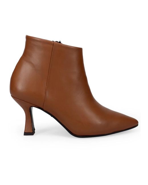 Sangiorgio Brown Heeled Boots