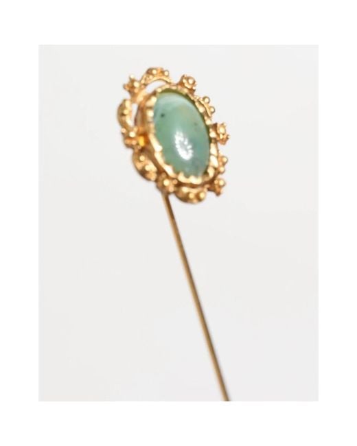 Dolce & Gabbana Green Brooches