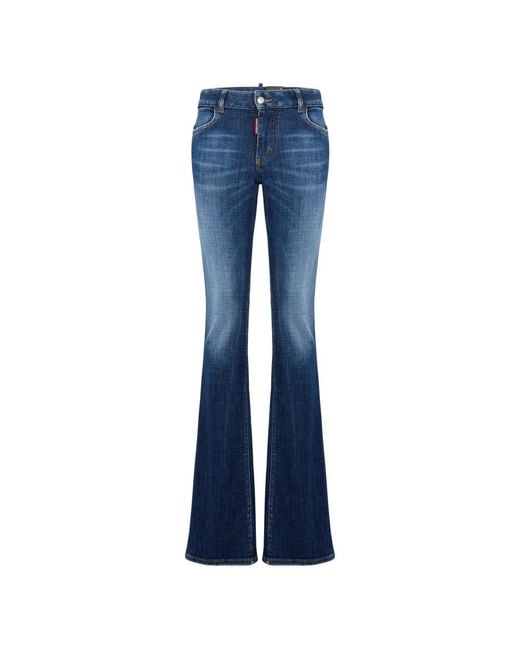 DSquared² Boot-Cut Jeans in het Blue