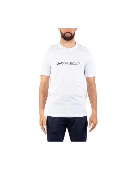 Jacob Cohen Mode t-shirt in White für Herren