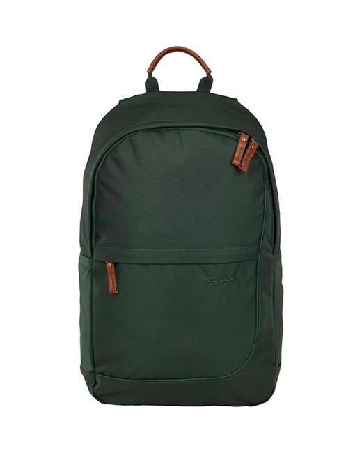 Satch Green Dunkelgrüner Eco-Freizeitrucksack