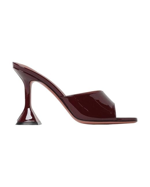 Heeled Mules di AMINA MUADDI in Red