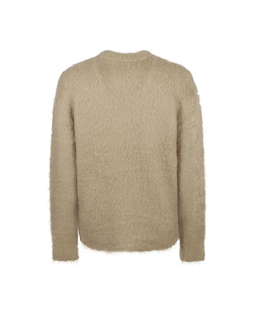 Acne Natural Round-Neck Knitwear for men