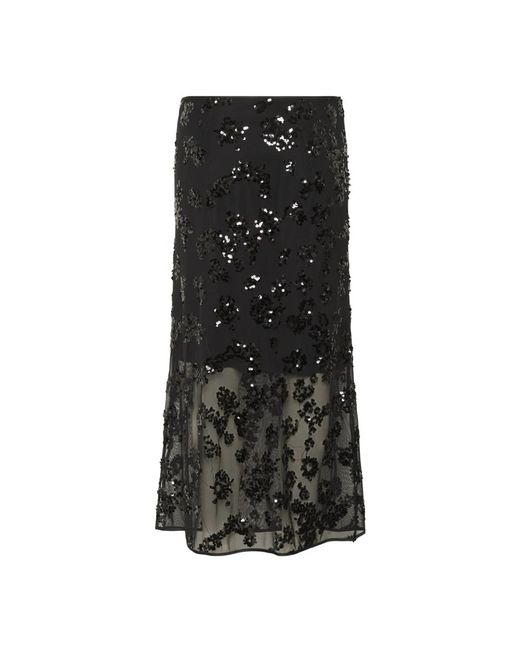 Maxi Skirts Part Two de color Black