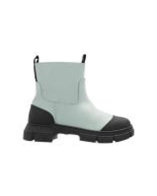 Ganni Gray Rain Boots