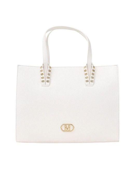 Marc Ellis White Nieten Handtasche Elif-L Weiß Damen