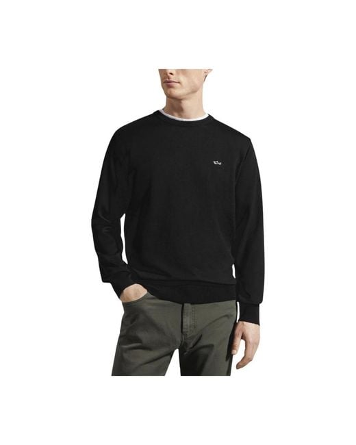 Paul & Shark Black Round-Neck Knitwear for men