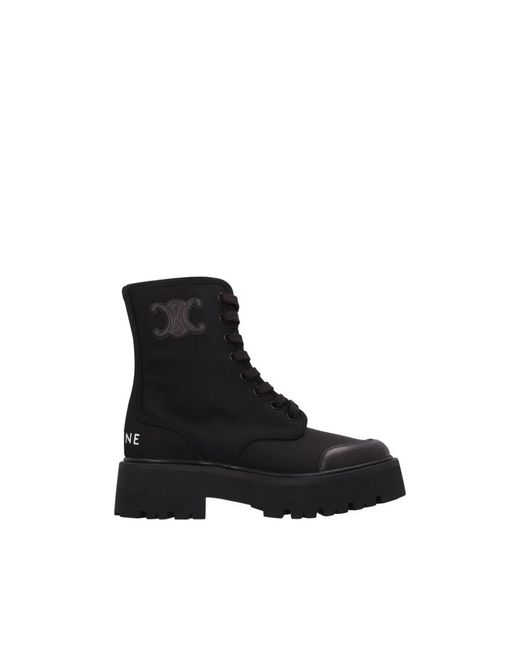 Celine Lace-Up Boots in Black | Lyst display picture 1