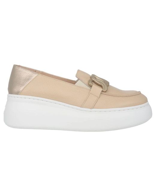 Wonders Natural Stilvolle Damen Loafer Keilabsätze