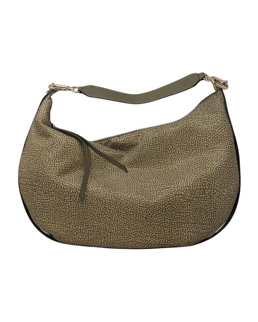Borbonese Borsa Hobo Medium in het Green