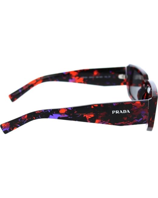 Prada Blue Ikonoische sonnenbrille mit einheitlichen gläsern