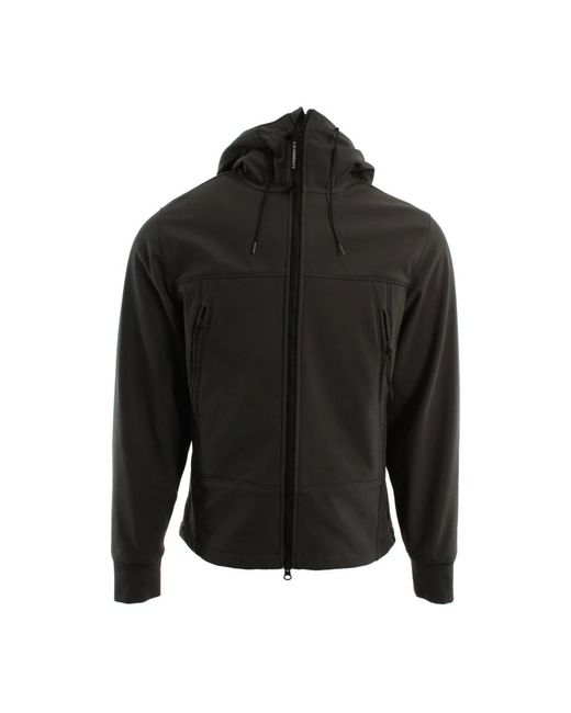 C P Company Black Zip-Throughs for men