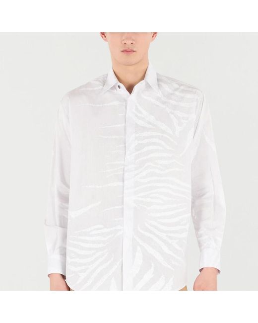 Roberto Cavalli White Casual Shirts for men