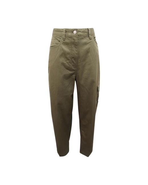Calvin Klein Green Straight Trousers