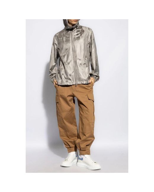 Alexander McQueen Jacke mit druck in Gray für Herren