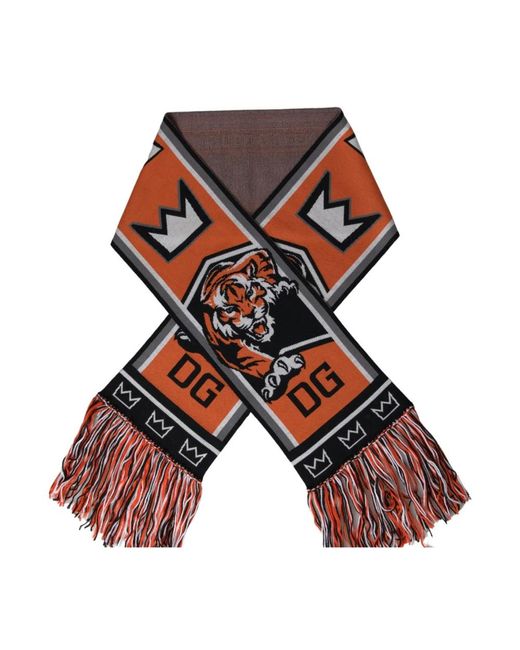 Dolce & Gabbana Accessoires ,Veelkleurig ,Wol Silky Scarves in het Brown