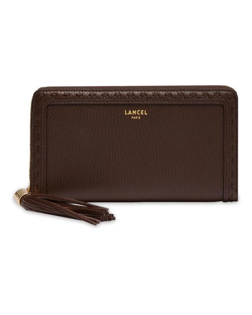 Lancel Accessoires ,Bruin ,Leer Compagnon Portefeuille 1Er Flirt in het Brown