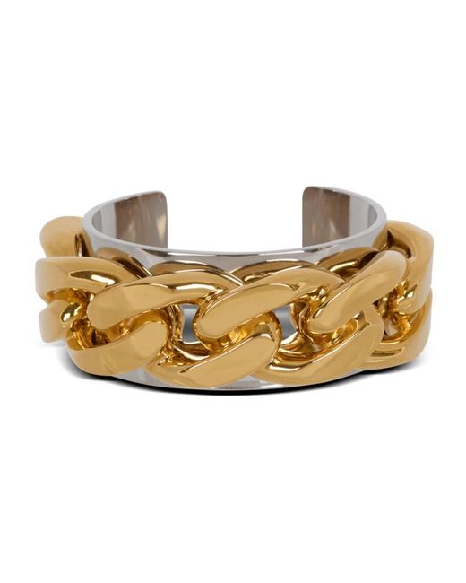 Balmain Accessoires ,Geel ,Messing Ketting Armband in het Metallic