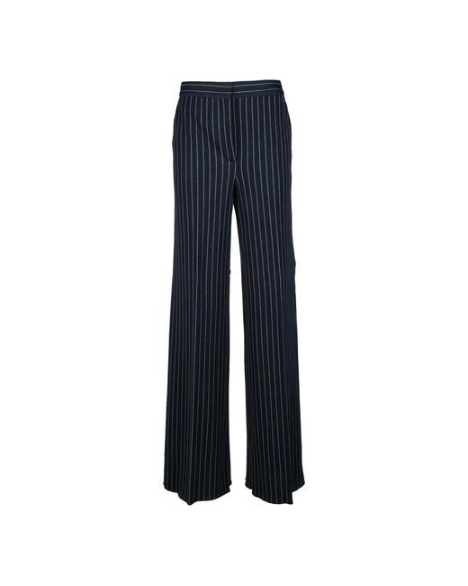 Max Mara Blue Wide Trousers
