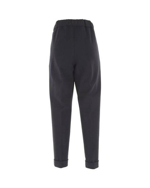 Liviana Conti Blue Cropped Trousers