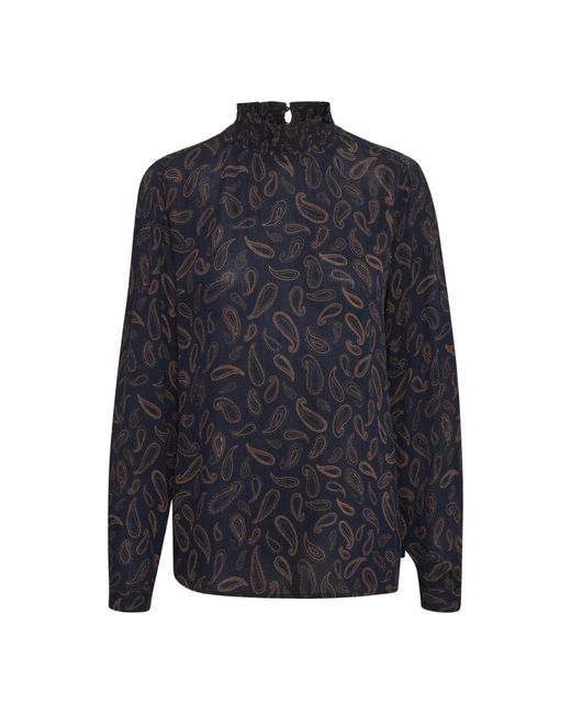 Kaffe Overhemden ,Blauw ,Tops in het Blue