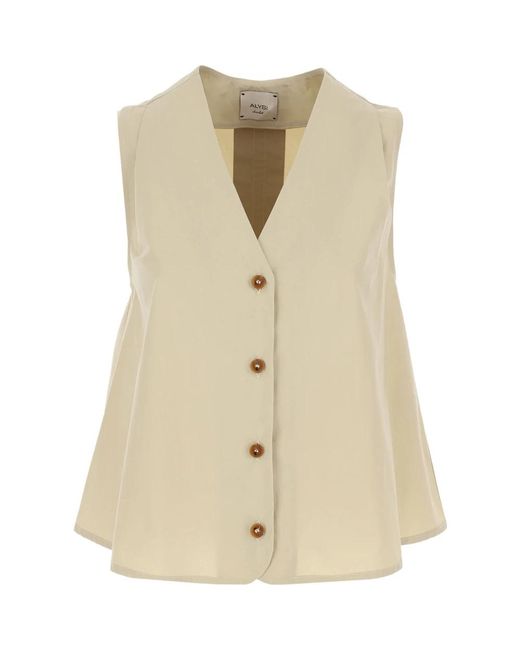 Vests Alysi en coloris Natural