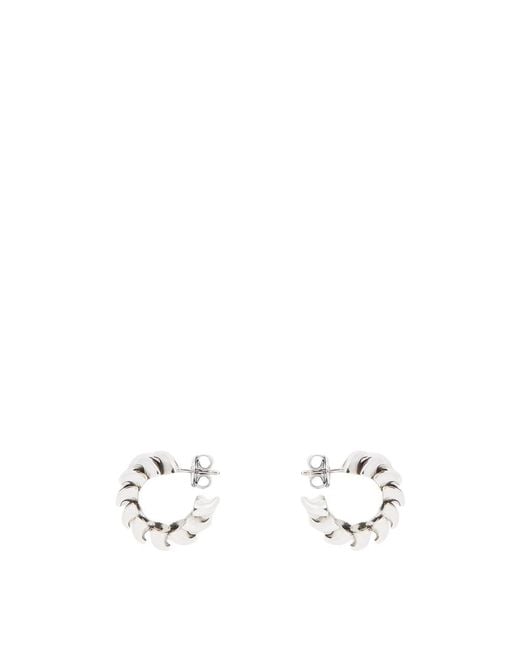 Bottega Veneta White Earrings