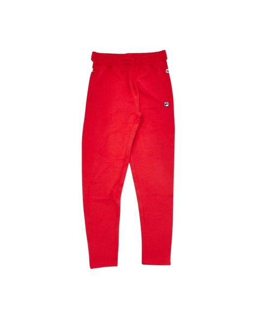 Trousers > slim-fit trousers Fila pour homme en coloris Red