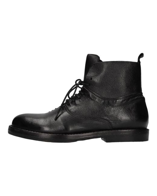Hundred 100 Black Lace-Up Boots
