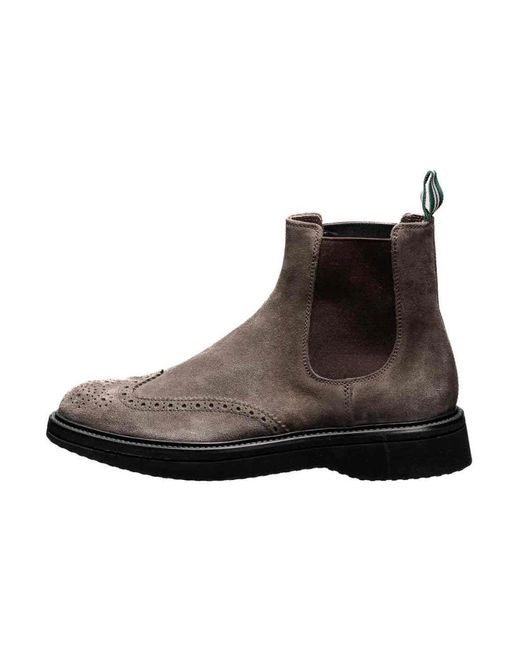 Green George Brown Chelsea Boots for men